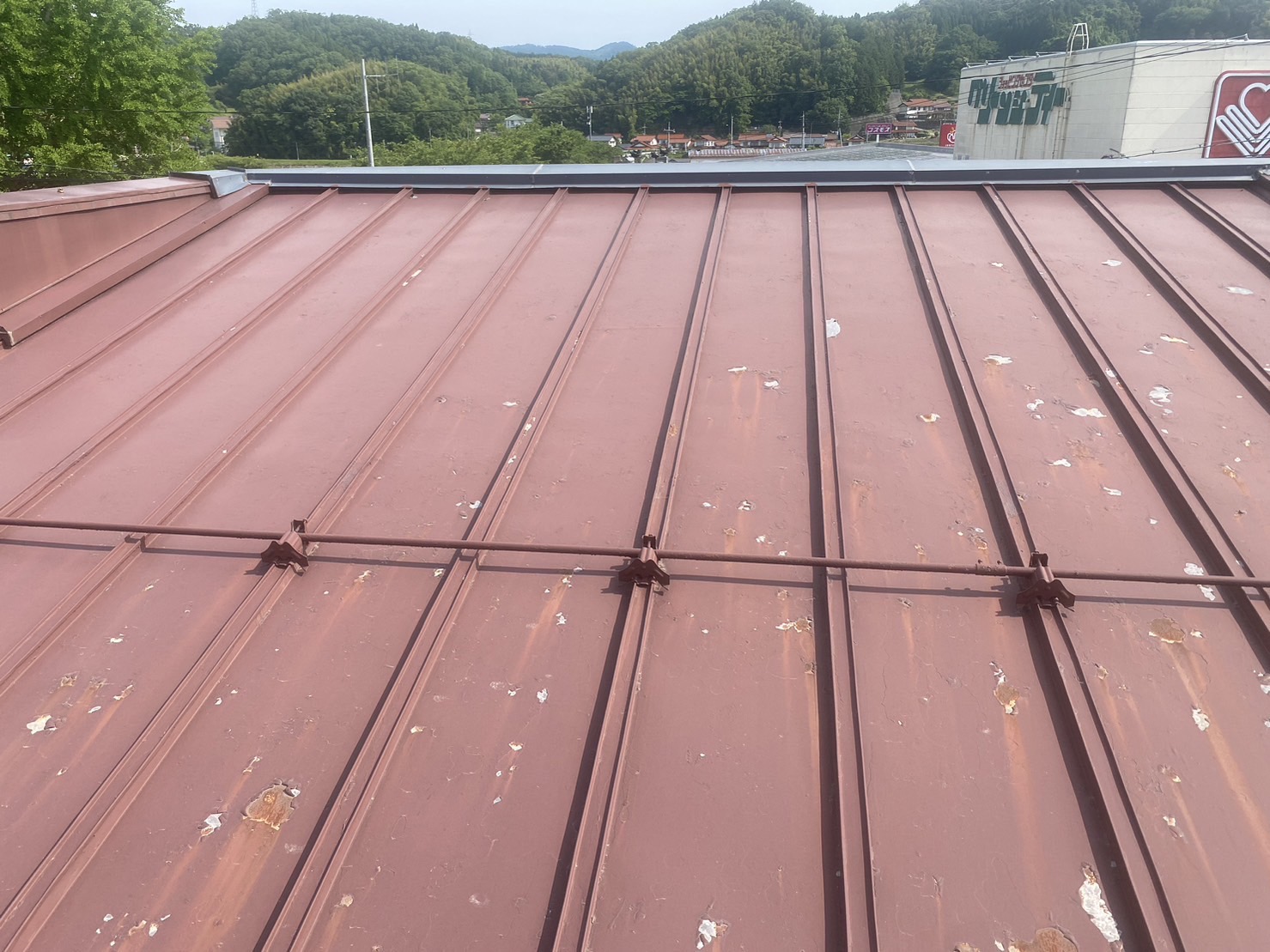 施工前：屋根の張替え
